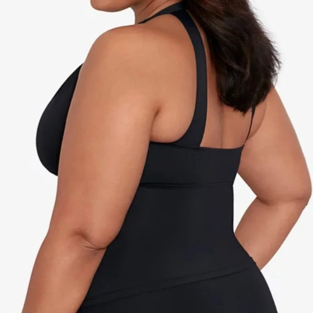 Lauren Ralph Lauren Plus Size Halter Tankini Top - Picture 10 of 10